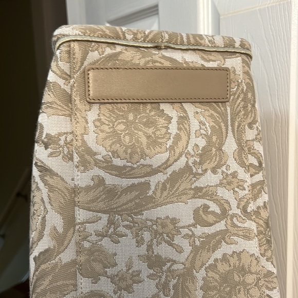 Versace XL Jacquard Embroidered Canvas Tote Bag - Picture 11 of 13